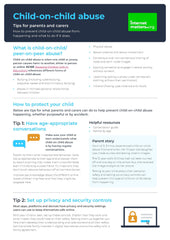 Internet Matters - Child-on-child abuse: How to prevent child-on-child abuse from happening and what to do if it does.