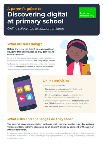 Internet Matters - Discovering digital at Primary school
