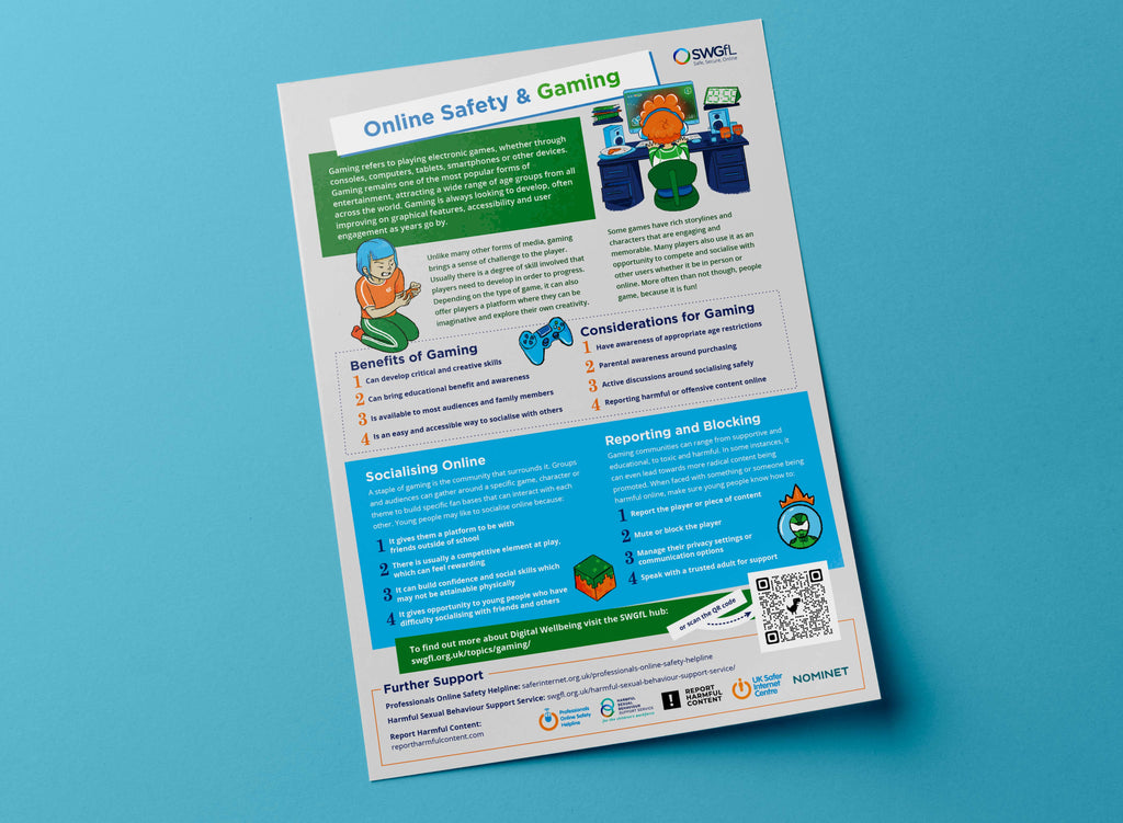 Online Safety and Gaming Poster A3 | SWGfL